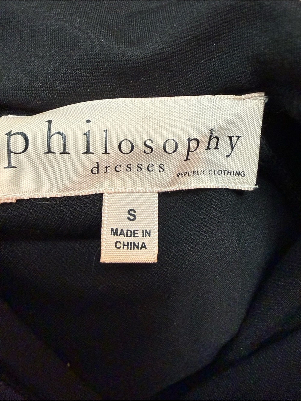 Philosophy Republic Clothing Black Turtleneck Dress Size Small Gold Zippers - Picture 3 of 7